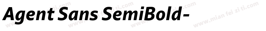 Agent Sans SemiBold字体转换